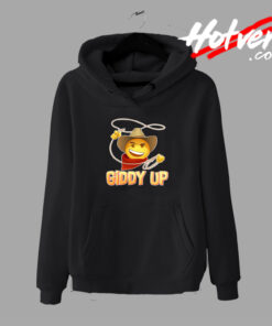 Giddy Up Emoji Cowboy Graphic Hoodie