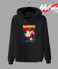 Girl and Cat Pulp Witchin Hoodie