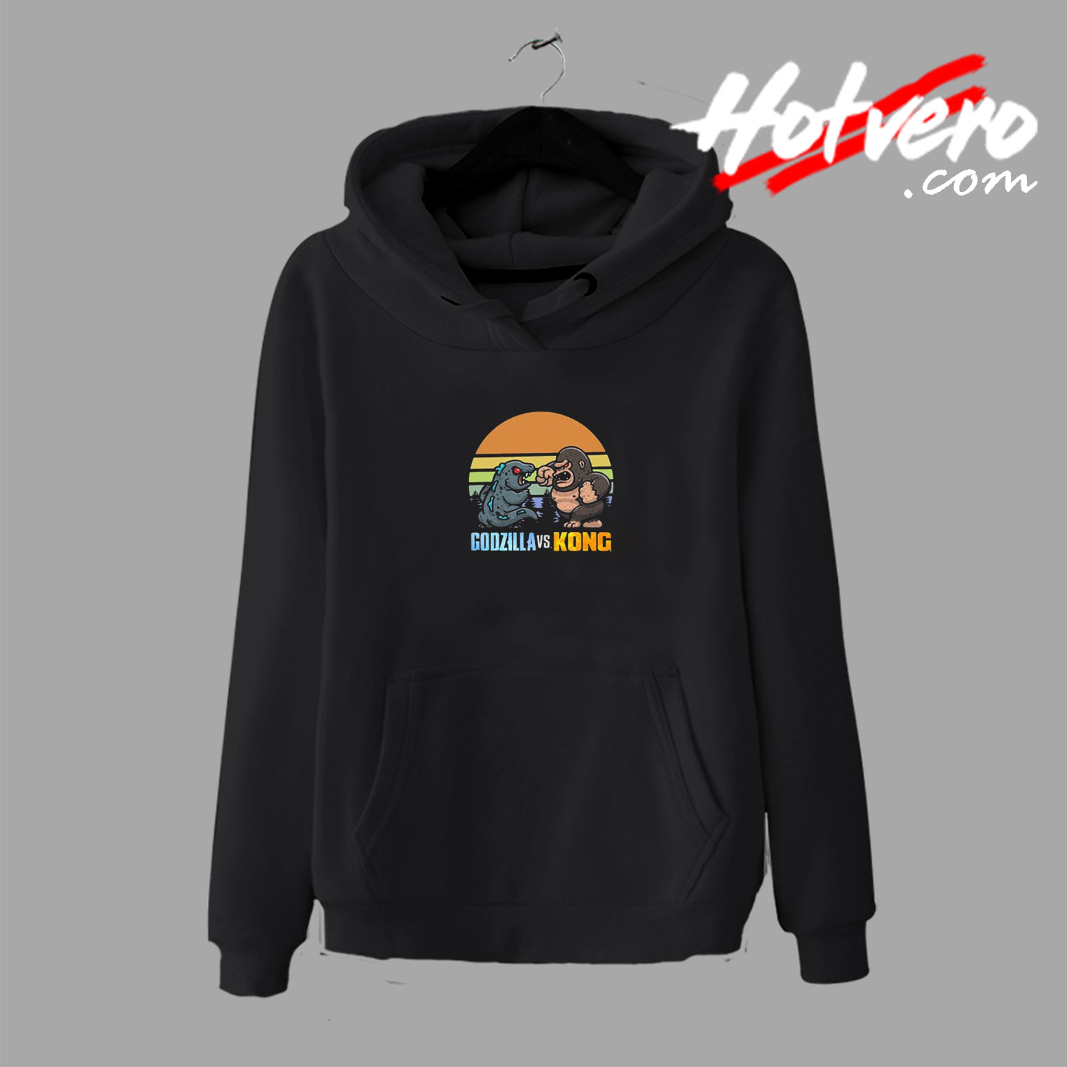 Godzilla Vs Kong Retro Graphic Hoodie