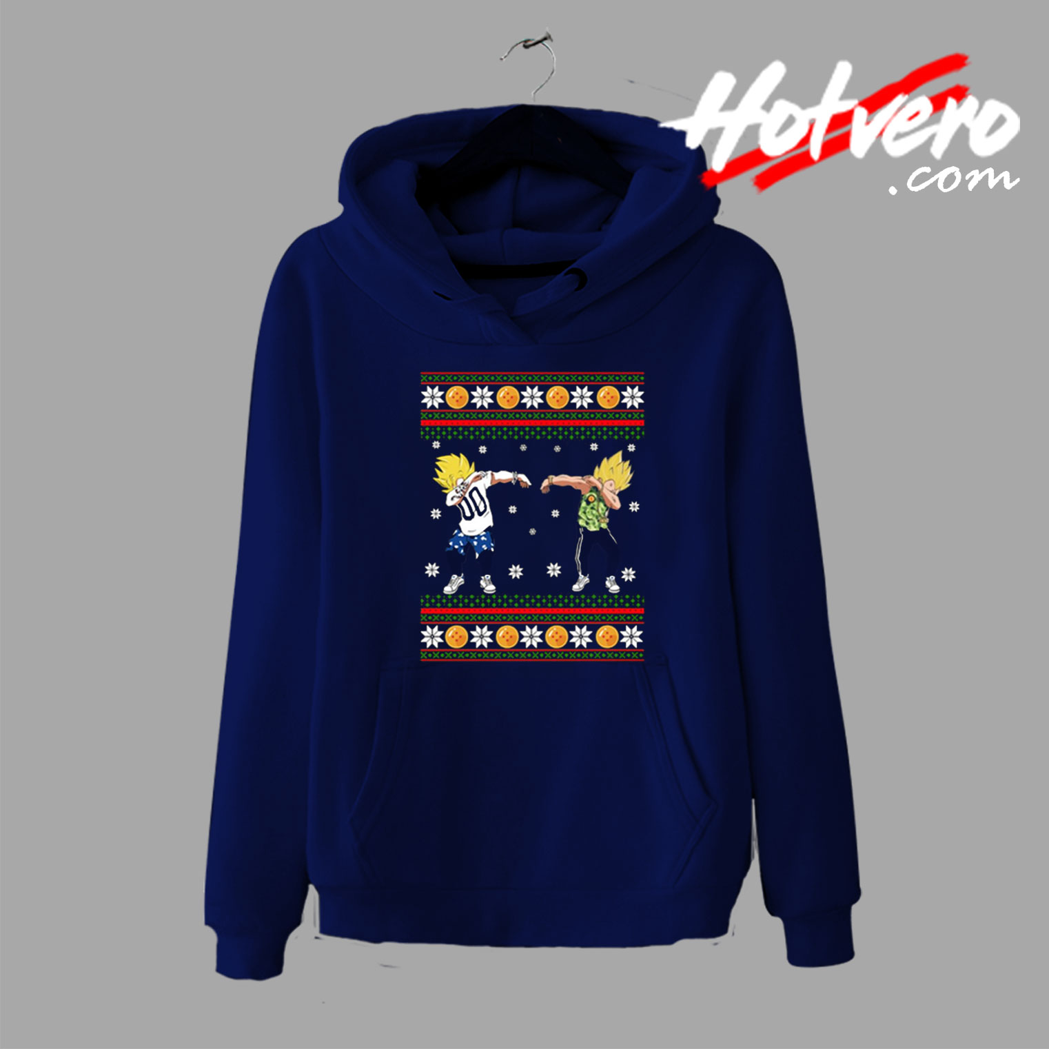Goku Vegeta Dab Christmas Hoodie