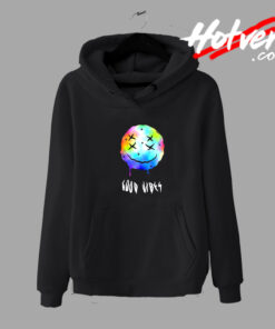 Good Vibes Smiling Graphic Hoodie