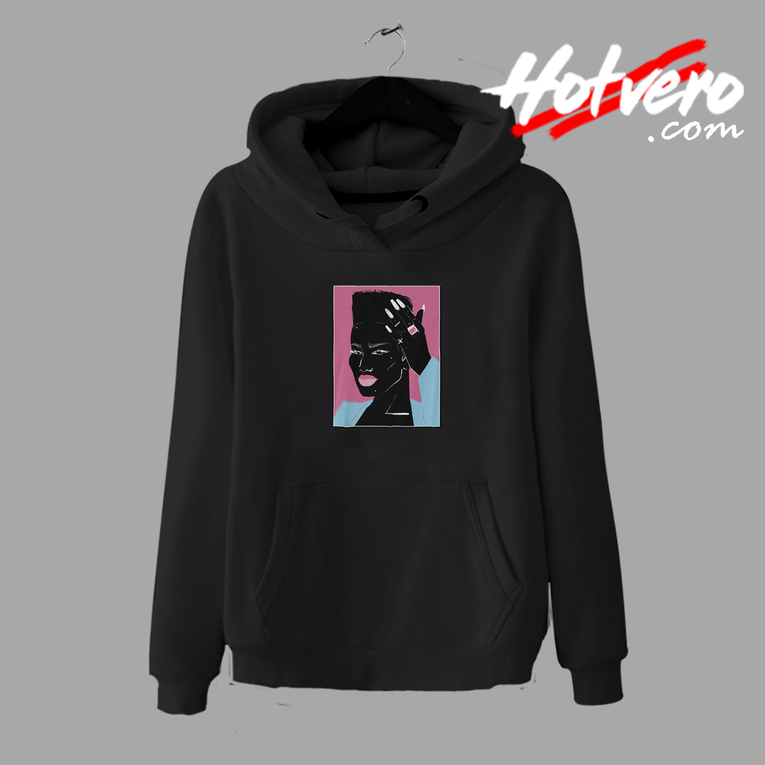 Grace Jones Black Women Afro Natural Hoodie