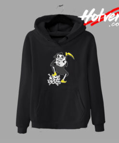 Grim Reaper Reading Book Hoodie