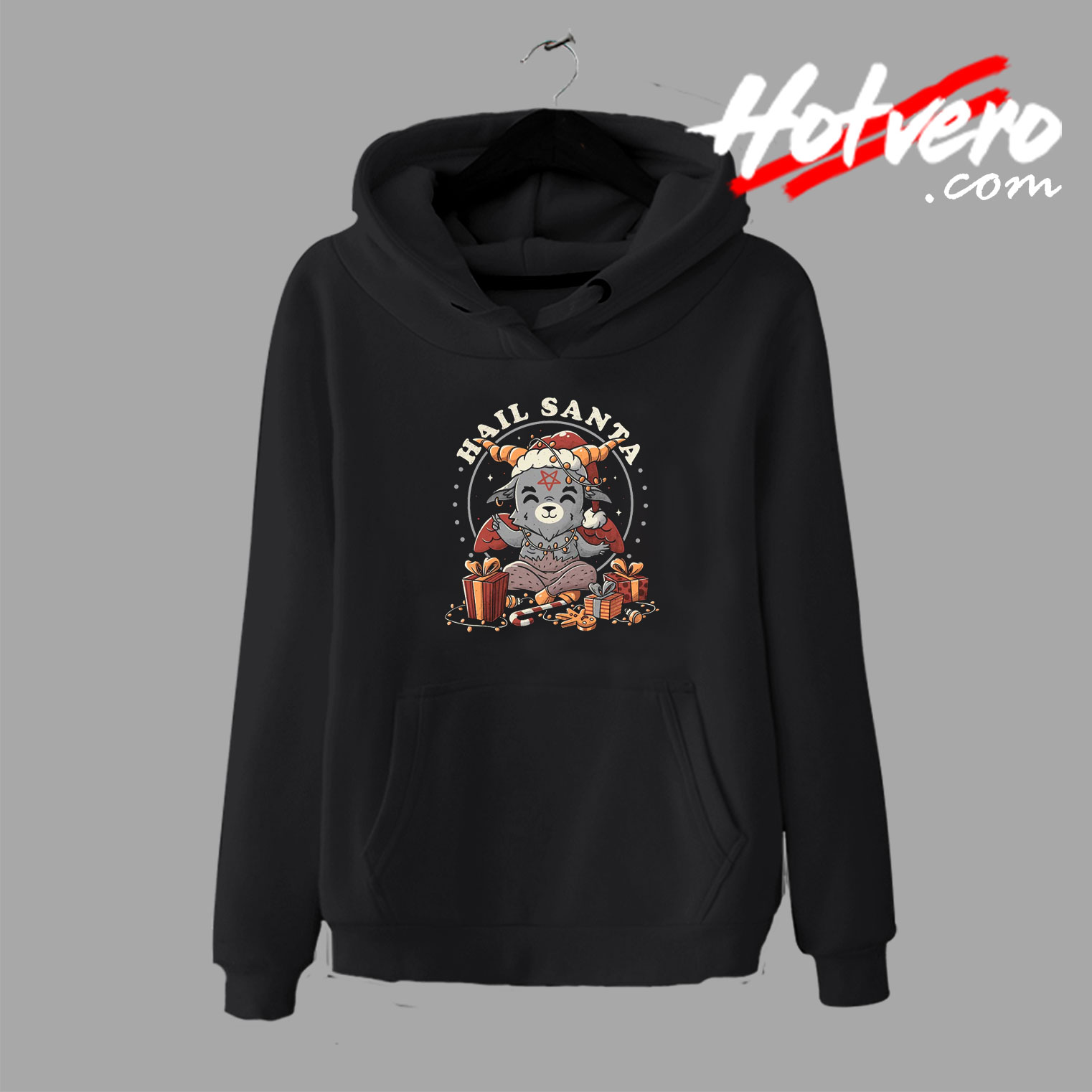 Hail Santa Horned Animal Hoodie