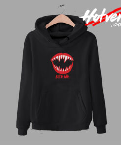 Halloween bite me scary dracular teeth hoodie