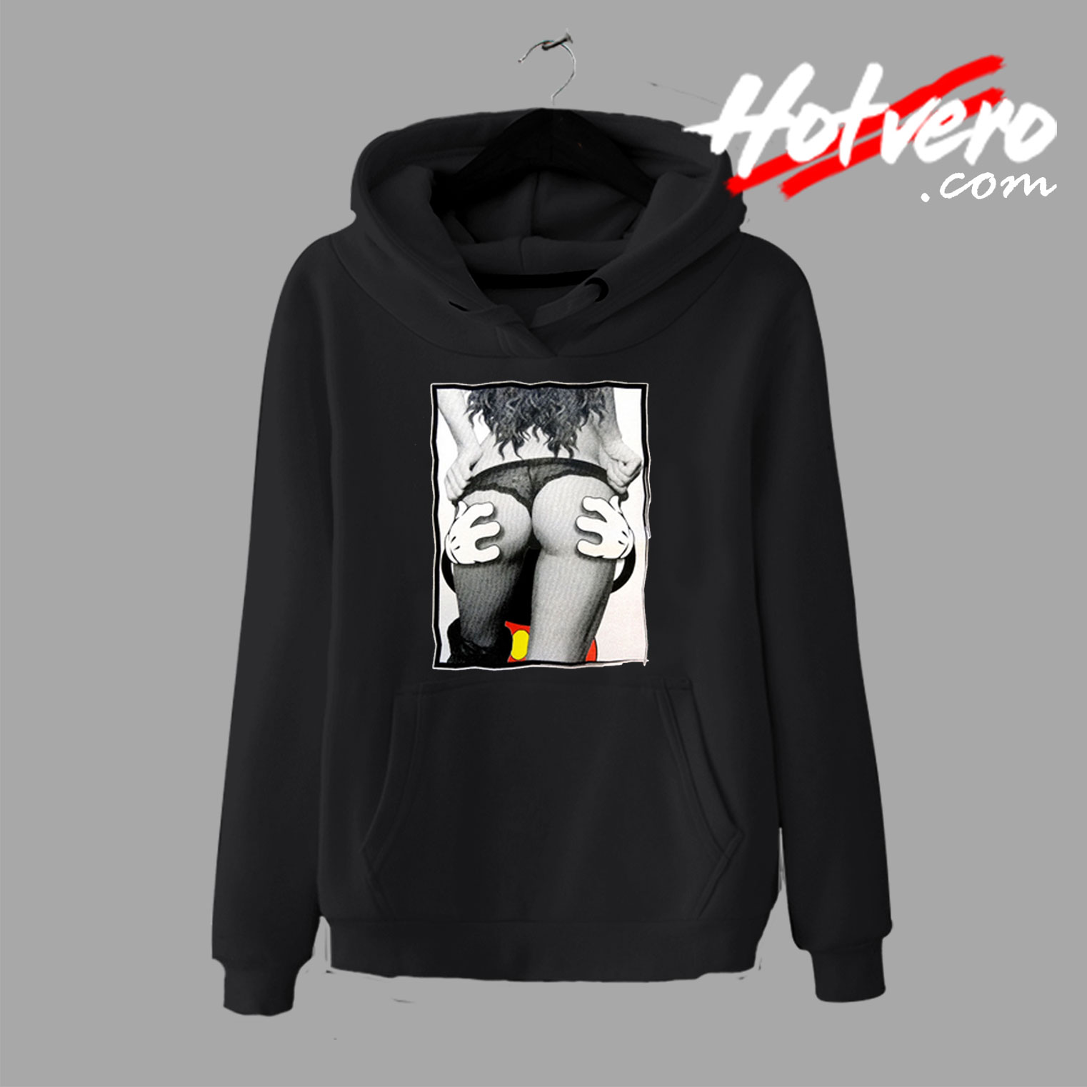 Hands Getting a Feel Butt Cartoon Graphic Hoodie