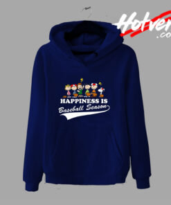 Happiness Is Baseball Season Snoopy Hoodie