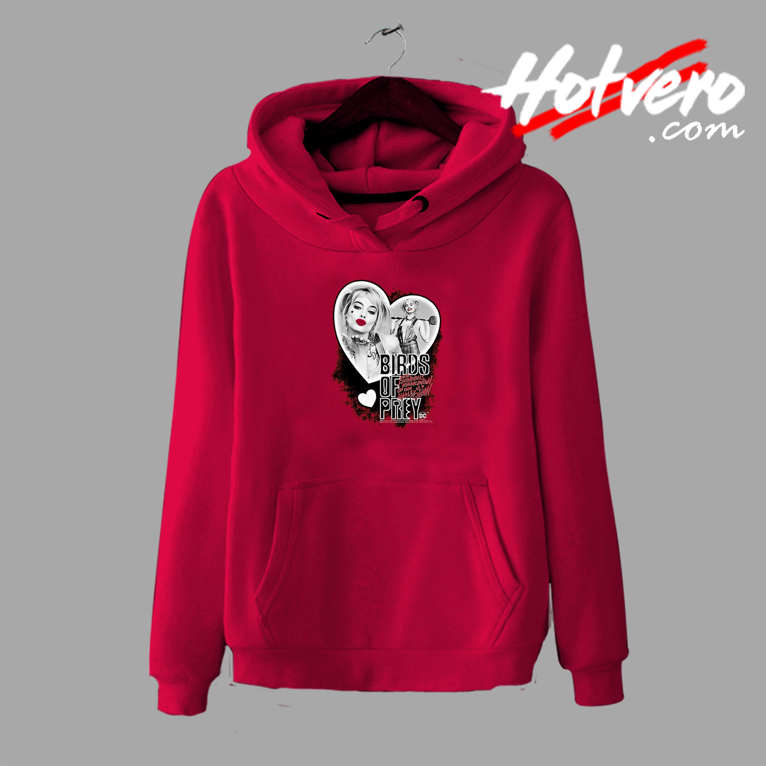 Harley Quinn Heart Birds of Prey Hoodie