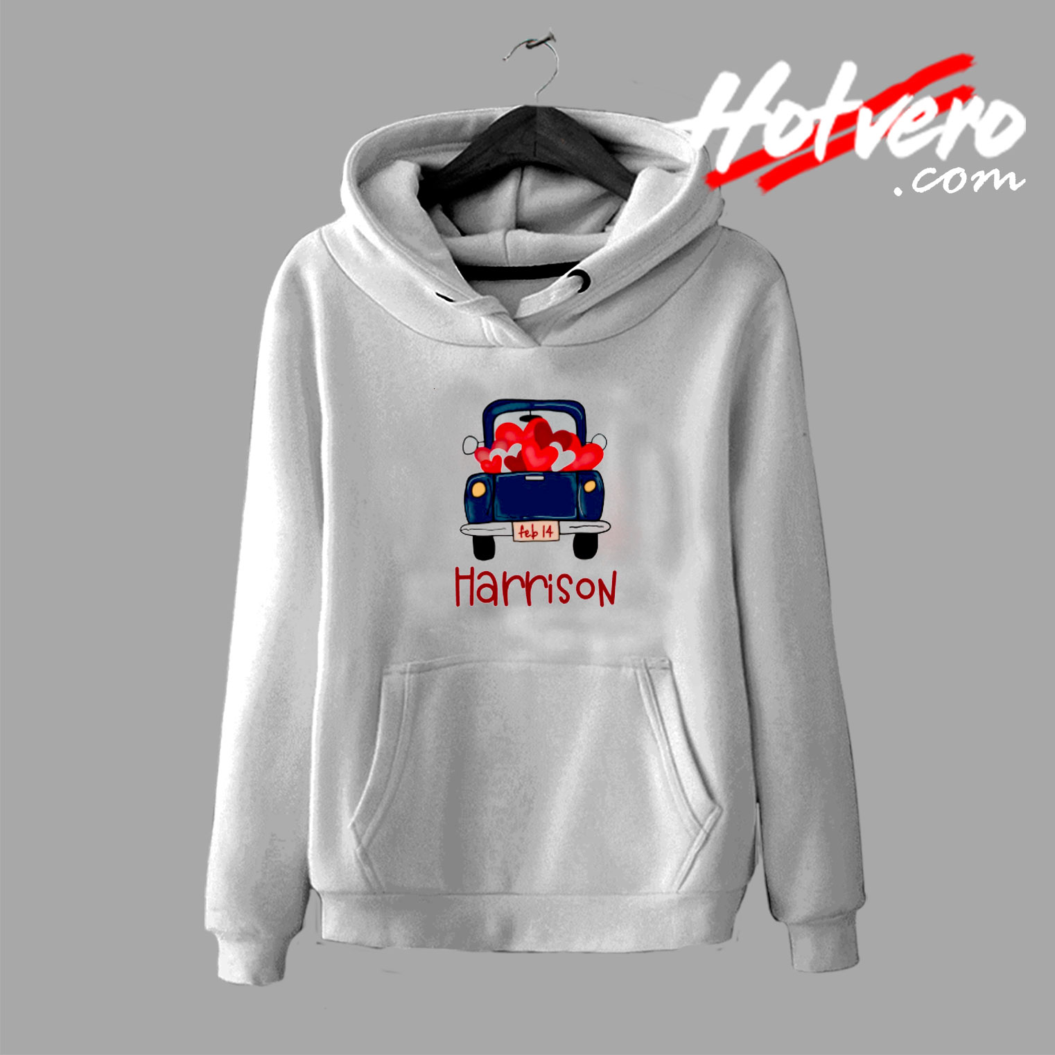 Harrison Valentines Day Graphic Car Hoodie