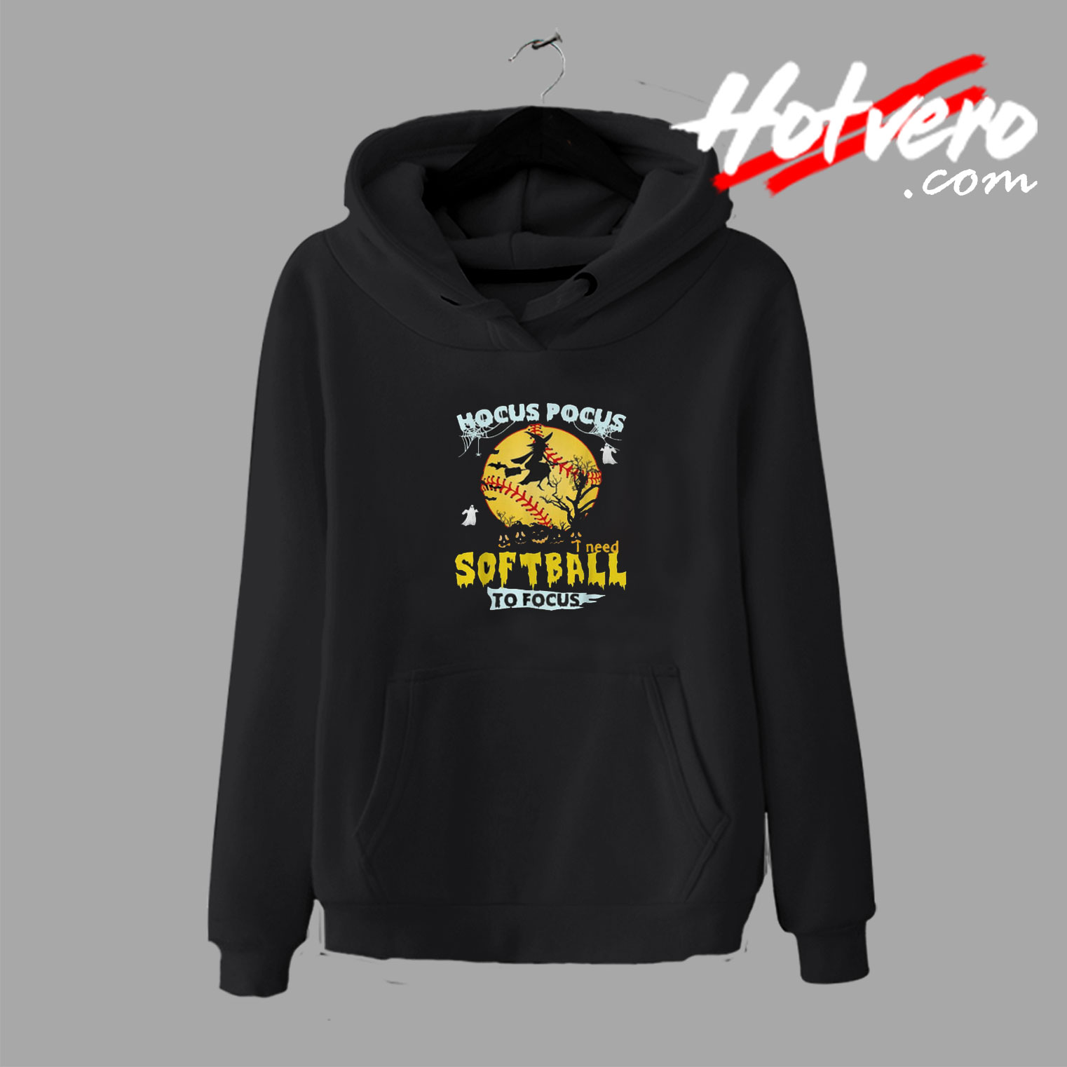 Hocus Pocus I Need Softball Halloween Hoodie