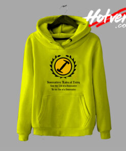 Homer the Great Stonecutters Rules Of Entry Hoodie