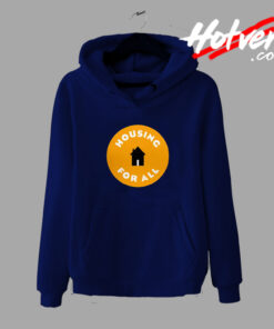 Housing For All Yellow Graphic Hoodie