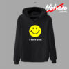 I Hate You Smile Emoticon Hoodie