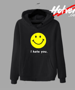 I Hate You Smile Emoticon Hoodie