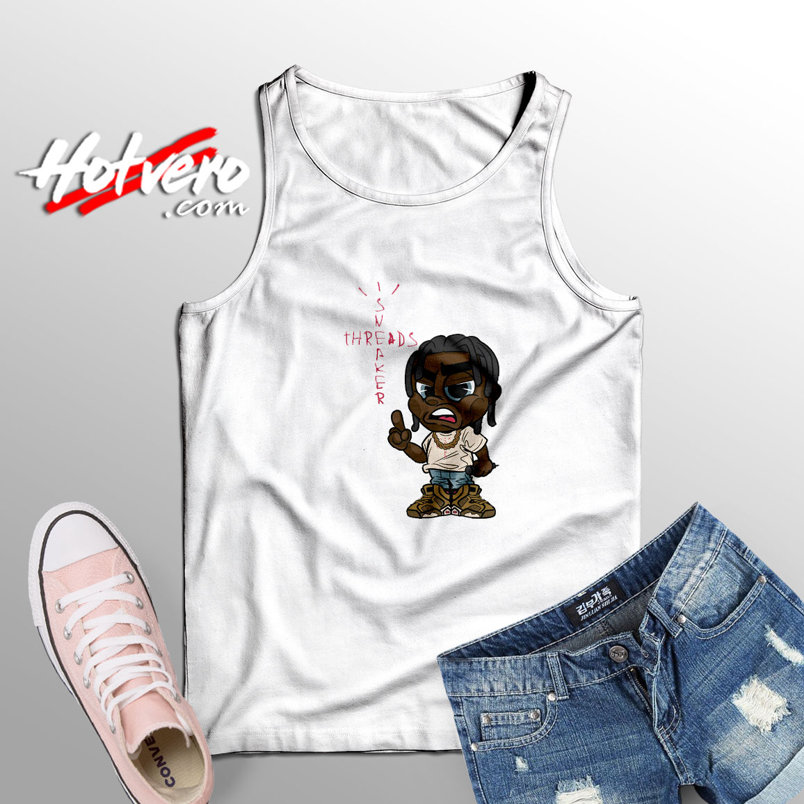travis scott khaki t shirt