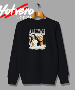 Aaliyah White Clouds Photos Sweatshirt