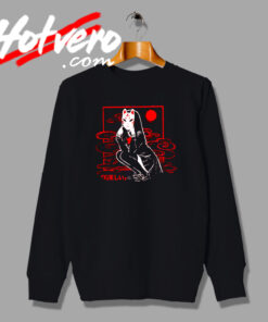 Anime Girl Mask Vintage Style Sweatshirt