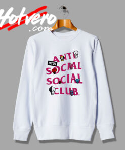 Anti Social Social Club Track Text BT21 Sweatshirt