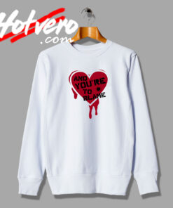 Anti Valentines Day Quote Art Sweatshirt
