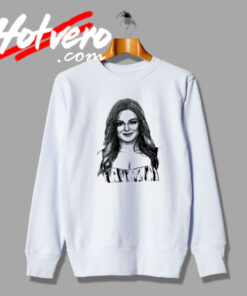Ariel Winter Effect Drawing Face Sweatshirt