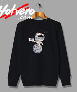Astronaut Stop UFO On the Moon Sweatshirt
