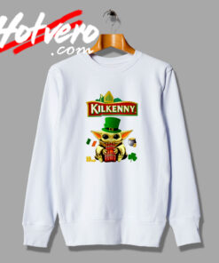 Baby Yoda Hug Kilkenny Parody St Patricks Day Sweatshirt