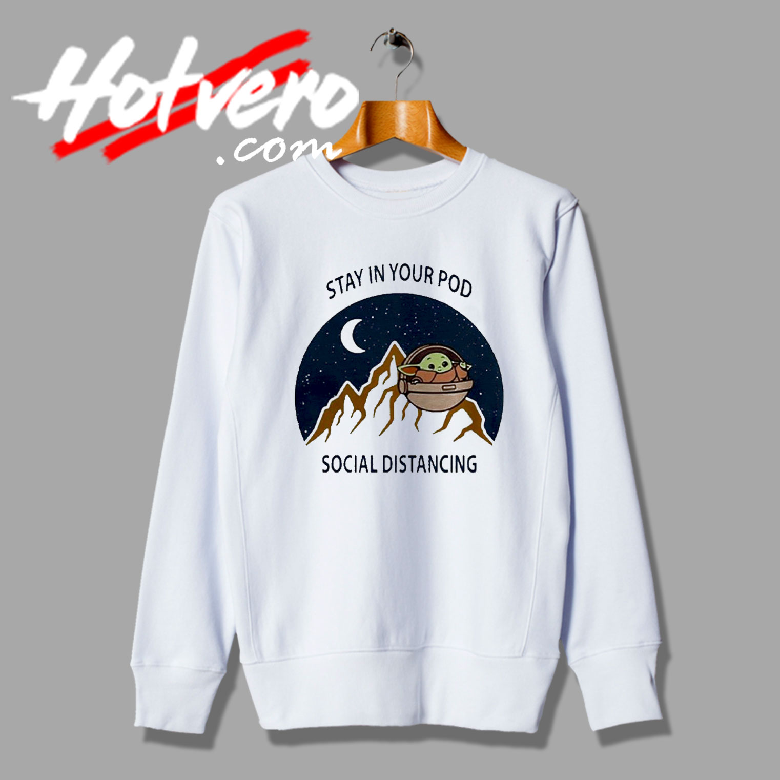 Baby Yoda Social Distancing Sweatshirt