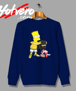 Bart Simpson Throw Away Parody Supreme Sweatshirt