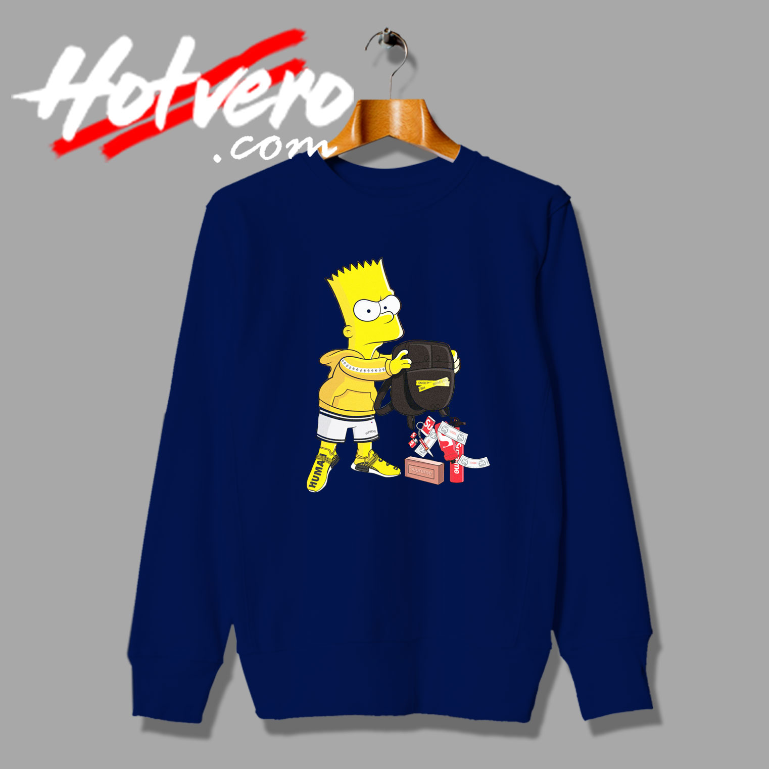 Bart Simpson Throw Away Parody Supreme Sweatshirt