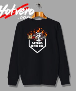 Baseball Fire Artwork Sweatshirt
