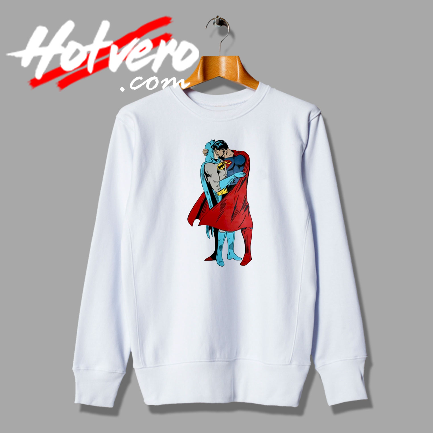 Batman Superman Kiss Justice League Sweatshirt