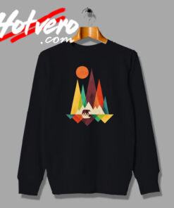 Bear In Whimsical Wild Funny Graphic Sweatshirt