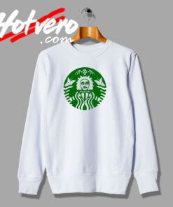 Beetlejuice Starbucks Coffee Halloween Artwork Sweatshirt