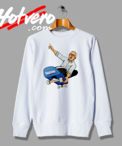 Bernie Sanders Playing Skateboard Sweatshirt
