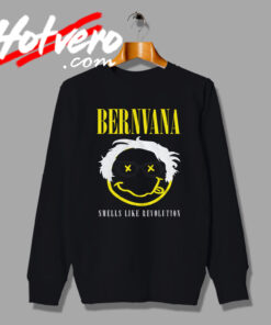 Bernie Sanders Smiling Grunge Bernvana Sweatshirt
