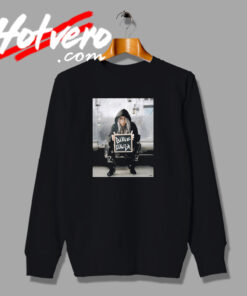 Billi Eilish Chalkboard Photos Sweatshirt