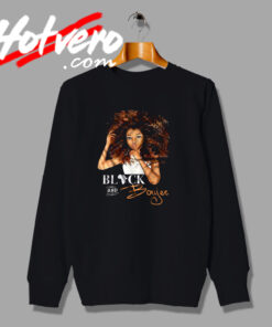 Black and Boujee Custom Artwork Sweatshirt