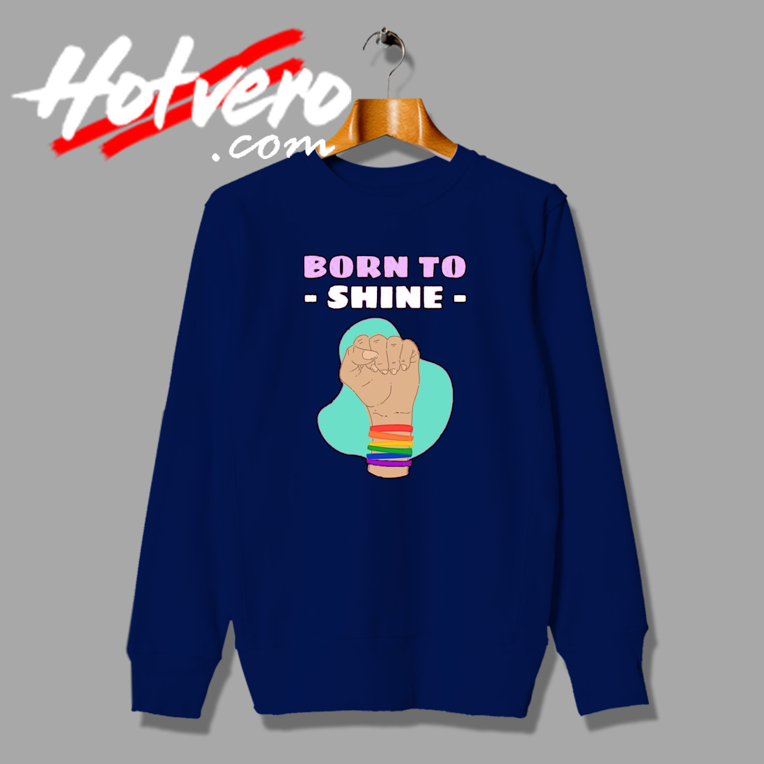 Born to Shine Quote Sweatshirt