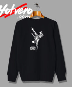 Breakdance Boombox Funny Graphic Sweatshirt