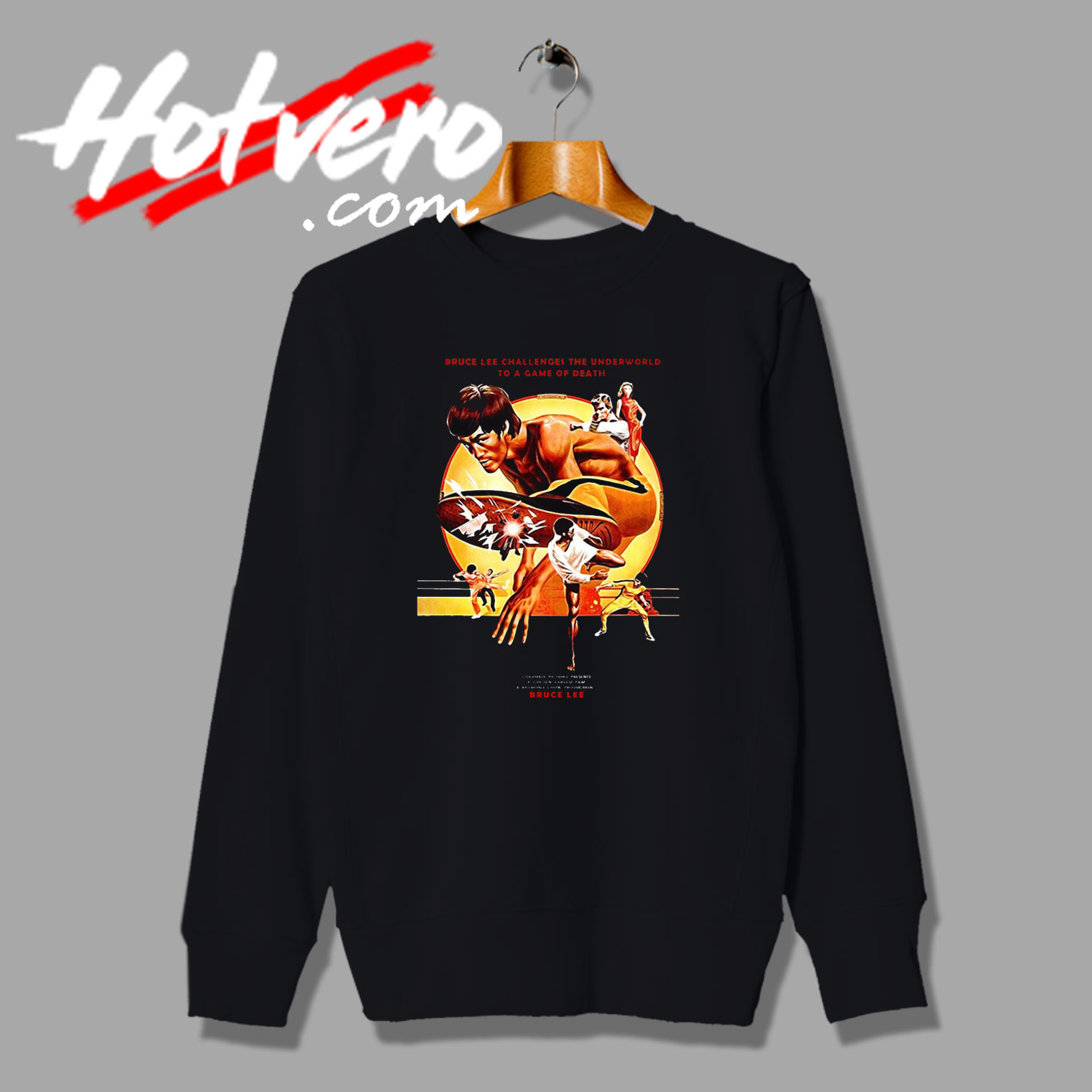 Bruce Lee Game Of Death Movie Poster Style Sweatshirt