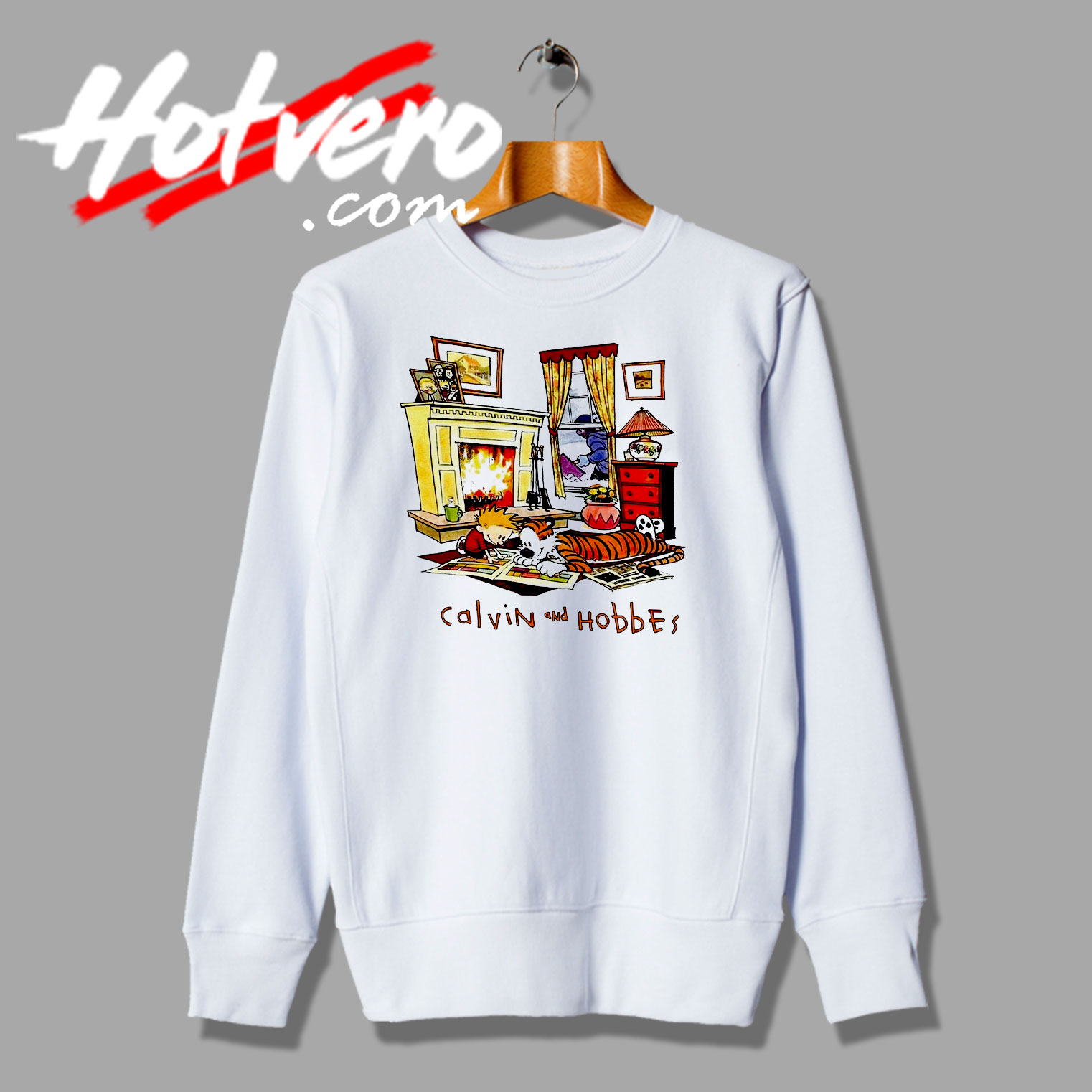 Calvin and Hobbes at the Home Sweatshirt