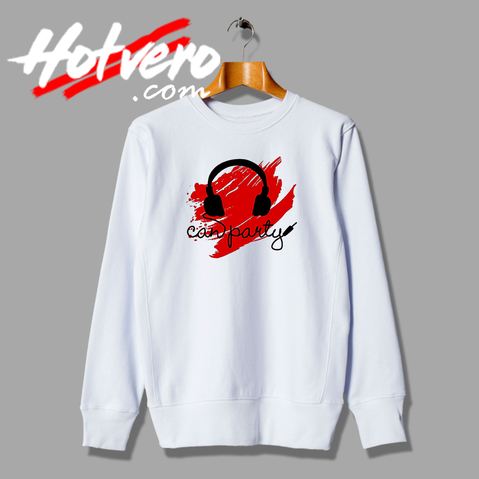 Can Party Headphone Artwork Sweatshirt