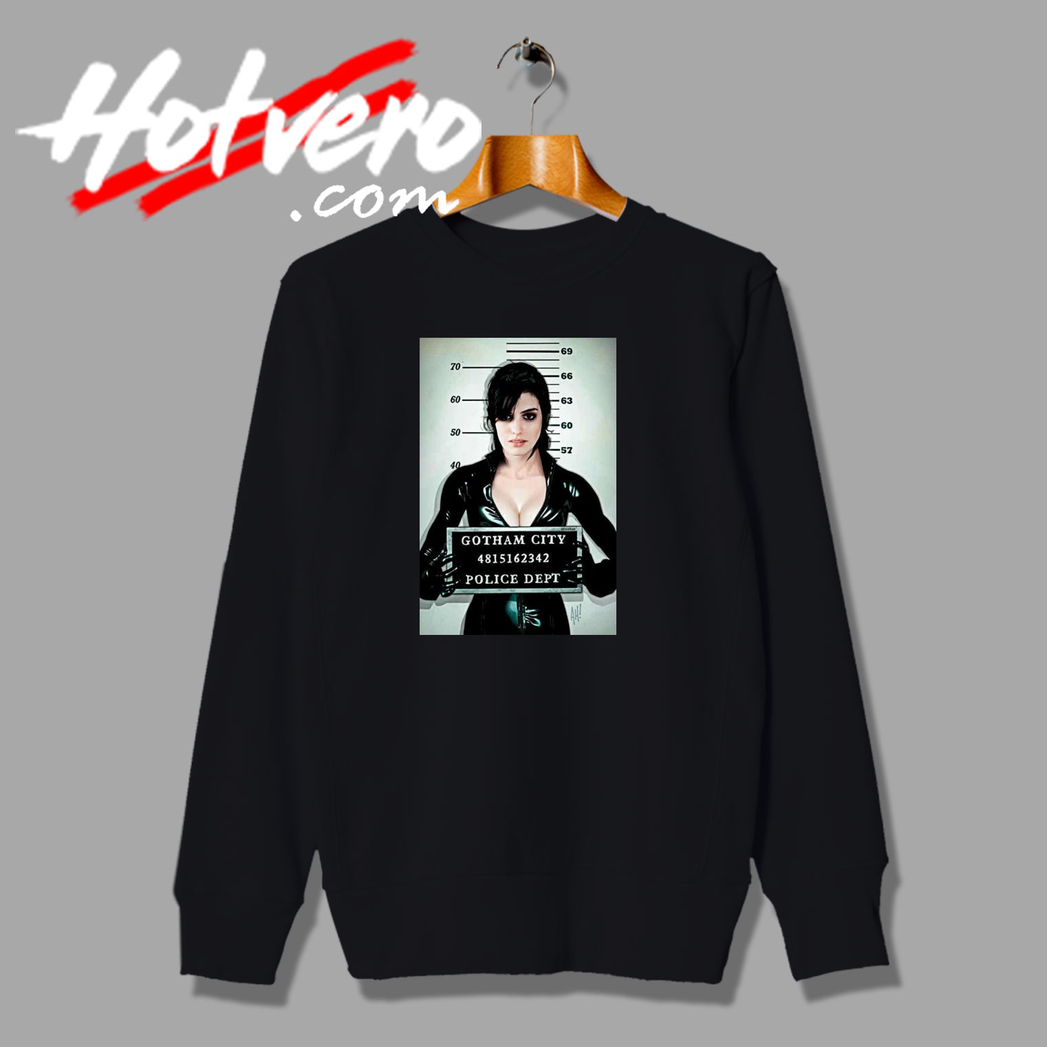 Catwoman Mugshot Gotham City Sweatshirt