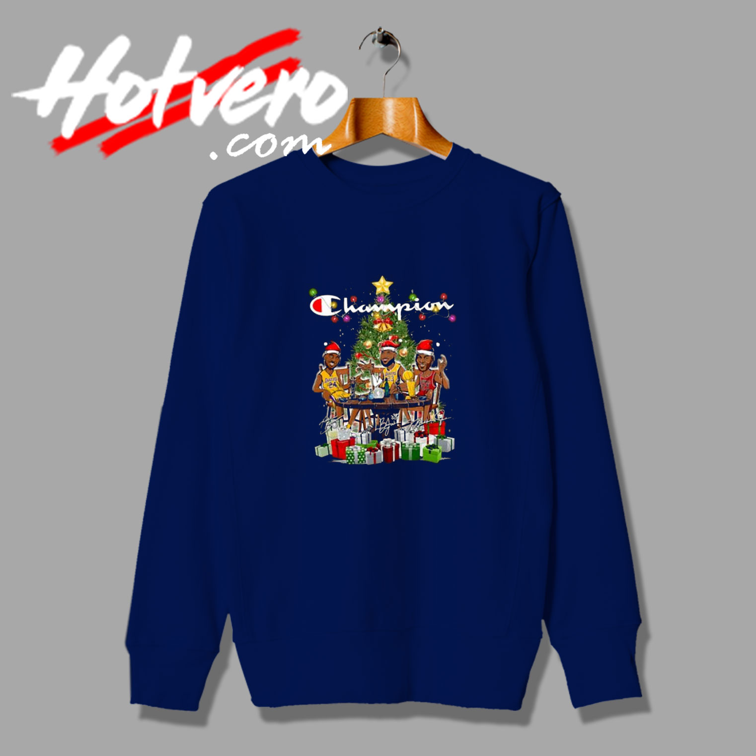 Champion Lebron James Cobe Squad Christmas Sweatshirt