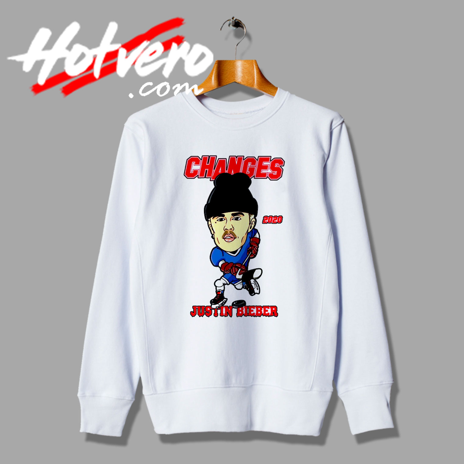 Changes Hockey Doodle Justin Bieber 2020 Sweatshirt