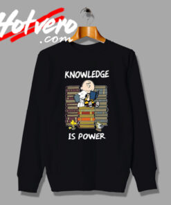 Charlie Brown and Snoopy knowledge Book Sweatshirt