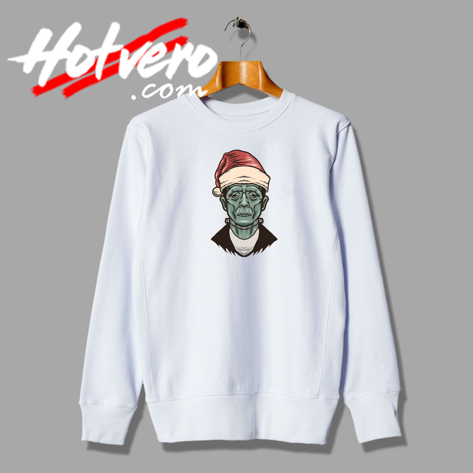 Christmas Frankenstein Face Sweatshirt