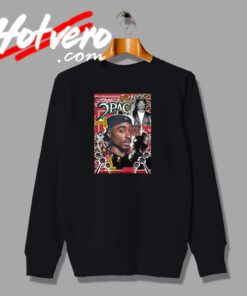 Colagem 2pac Rapper Photos Sweatshirt
