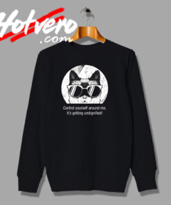 Control Yourself Around Cat Cool Graphic Sweatshirt