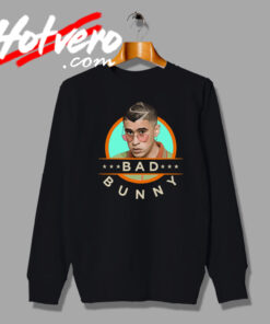 Cool Bad Bunny Guy with Glasses Sweatshirt